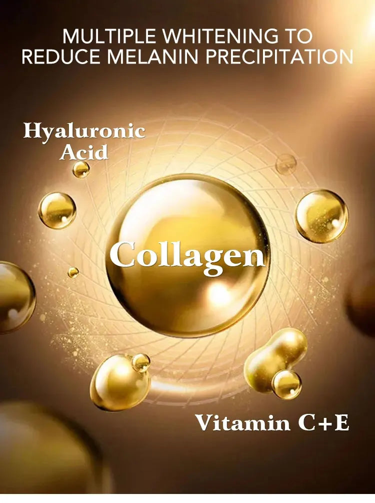 AILKE 24K Collagen Facial Whitening Set, Reduce Black Spots, Freckles, Brightening, Moisturizing Beauty Set For All Skin Types
