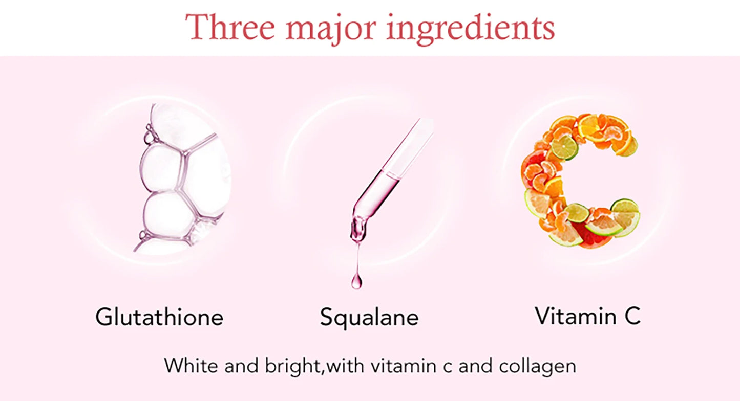 AILKE Whitening Skin Care Set, With Glutathion Vitamin C, Brighter Smoother Skin, Reduce Dark Spots, Clean Skin, Moisturizing