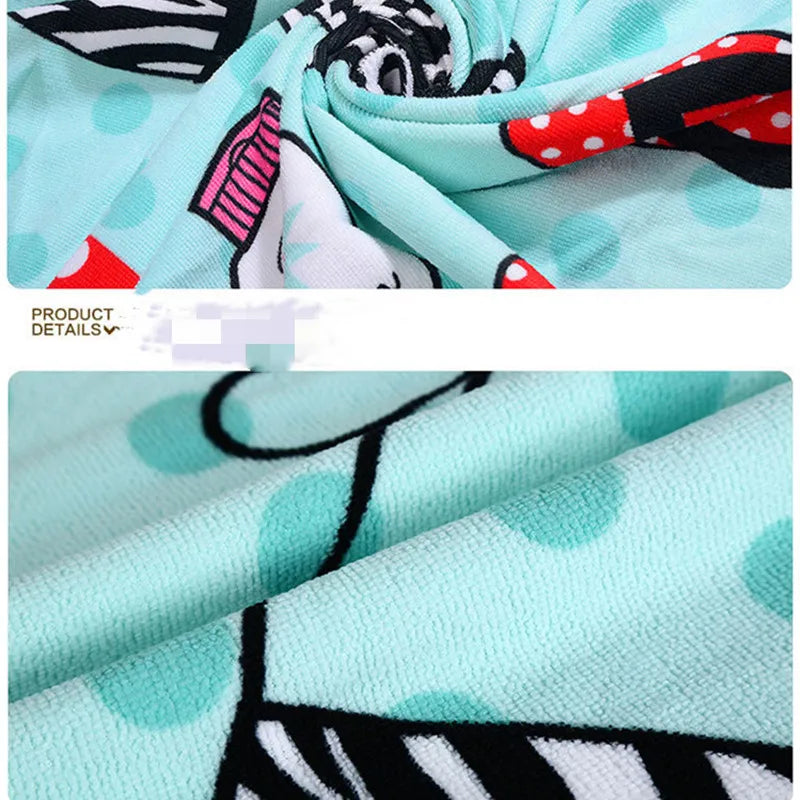 Large Size Beach Towel Microfiber Washclothes Swimwear Shower Body Wrap Bath Towels Gift Bathroom Outdoor 100*180cm Star Stripe