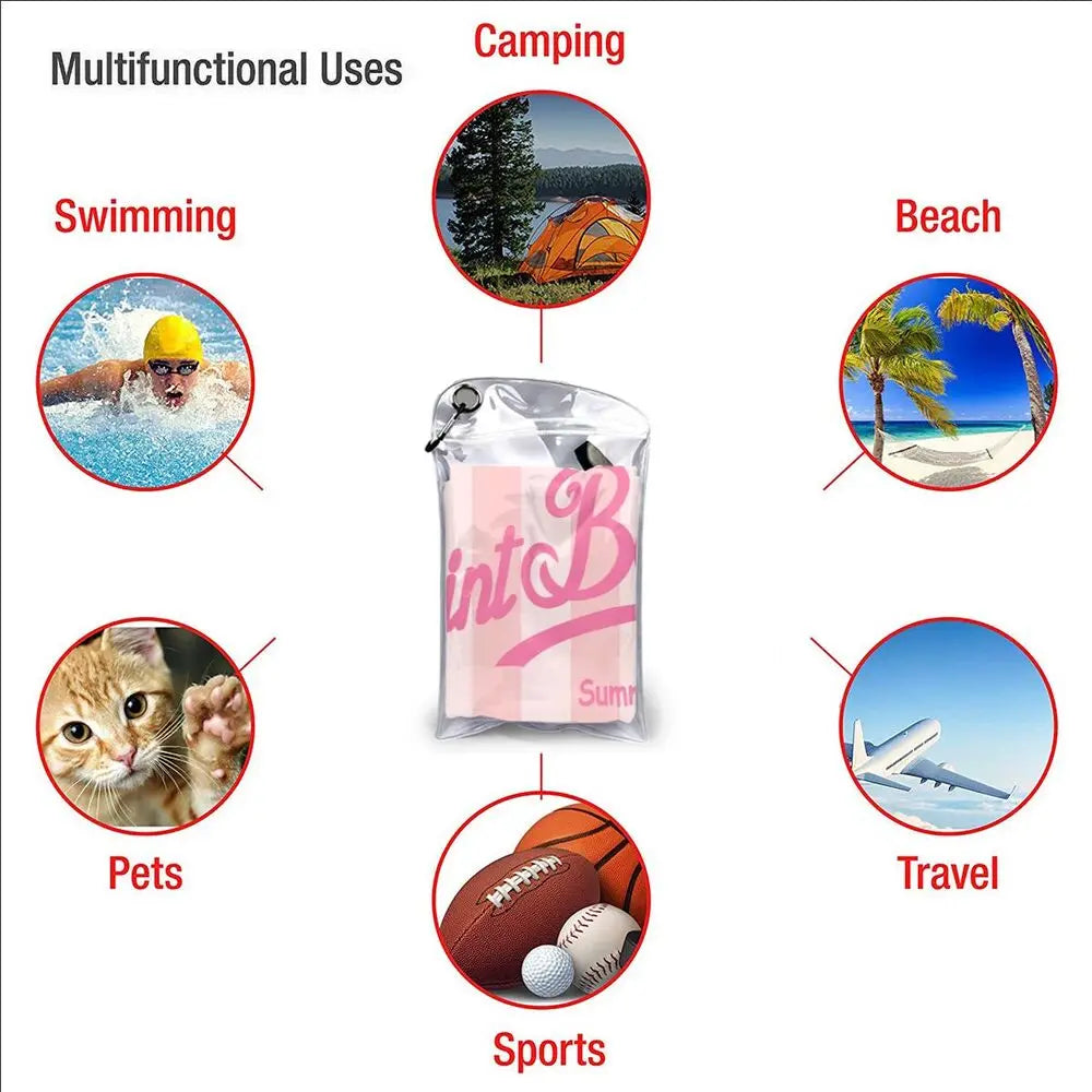 S-Saint B-Barth Beach Towel Poncho Bathing Towels Cover-ups Quick Dry Sand Free Yoga Spa Gym Pool