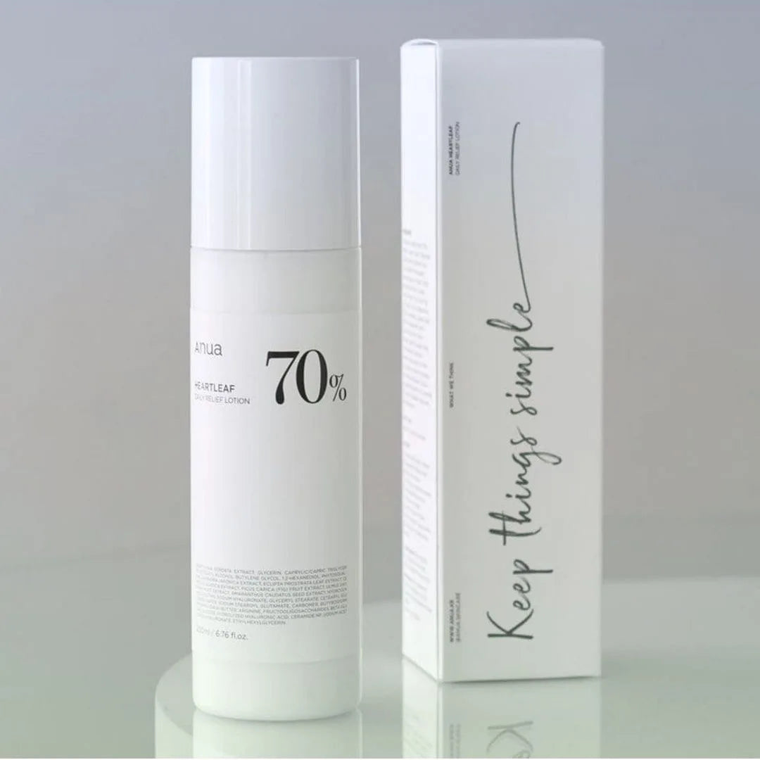 Anua Heartleaf 70 Lotion, Face Moisturizer with Hyaluronic Acid for Sensitive Skin, Lightweight, Korean Skin Care